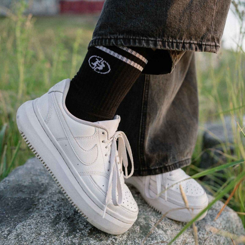 Bitcoin Steps Socken - Schwarz
