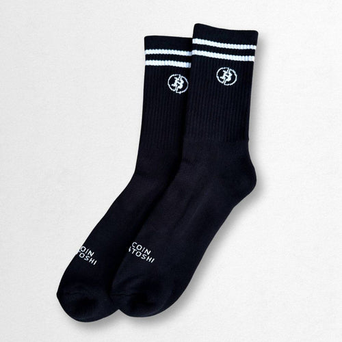 Bitcoin Steps Socken - Schwarz