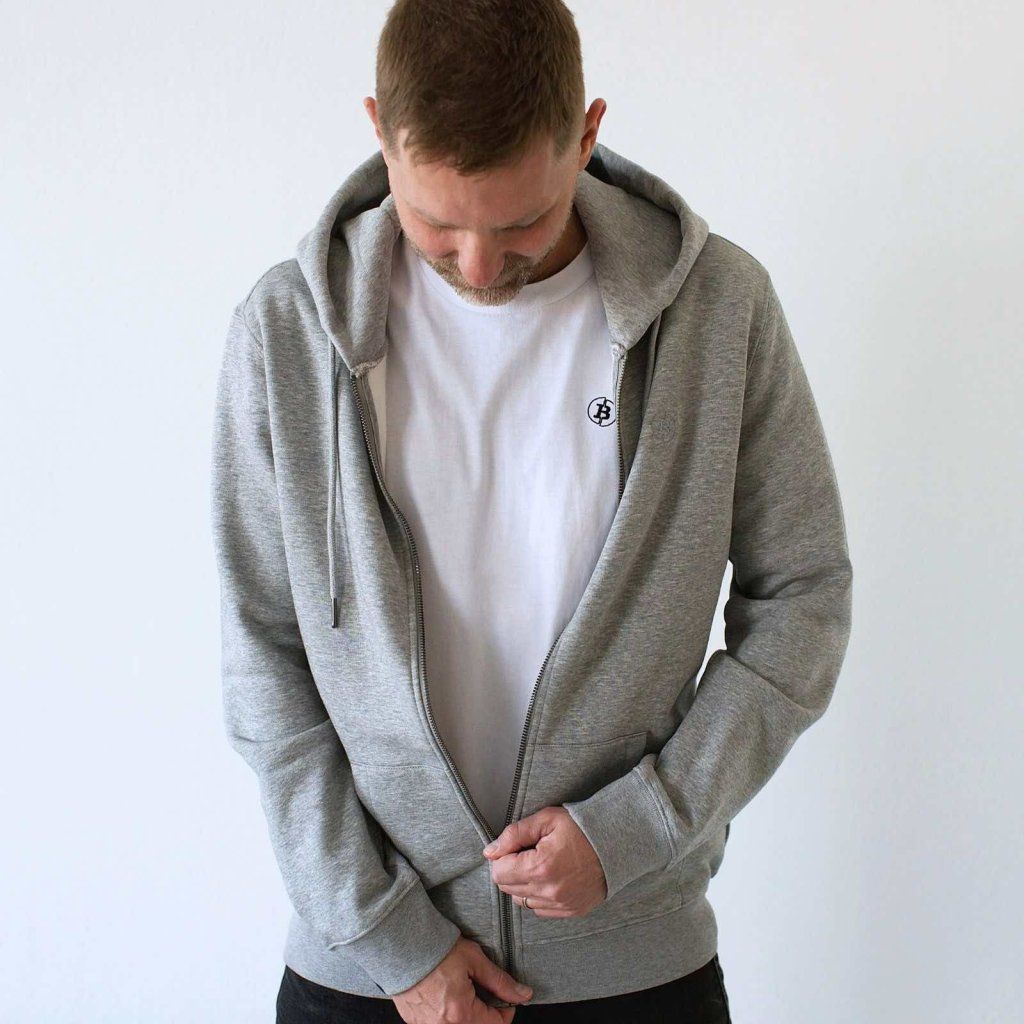 Satoshi Zipper Hoodie - Grau