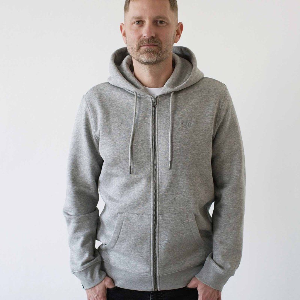 Satoshi Zipper Hoodie - Grau