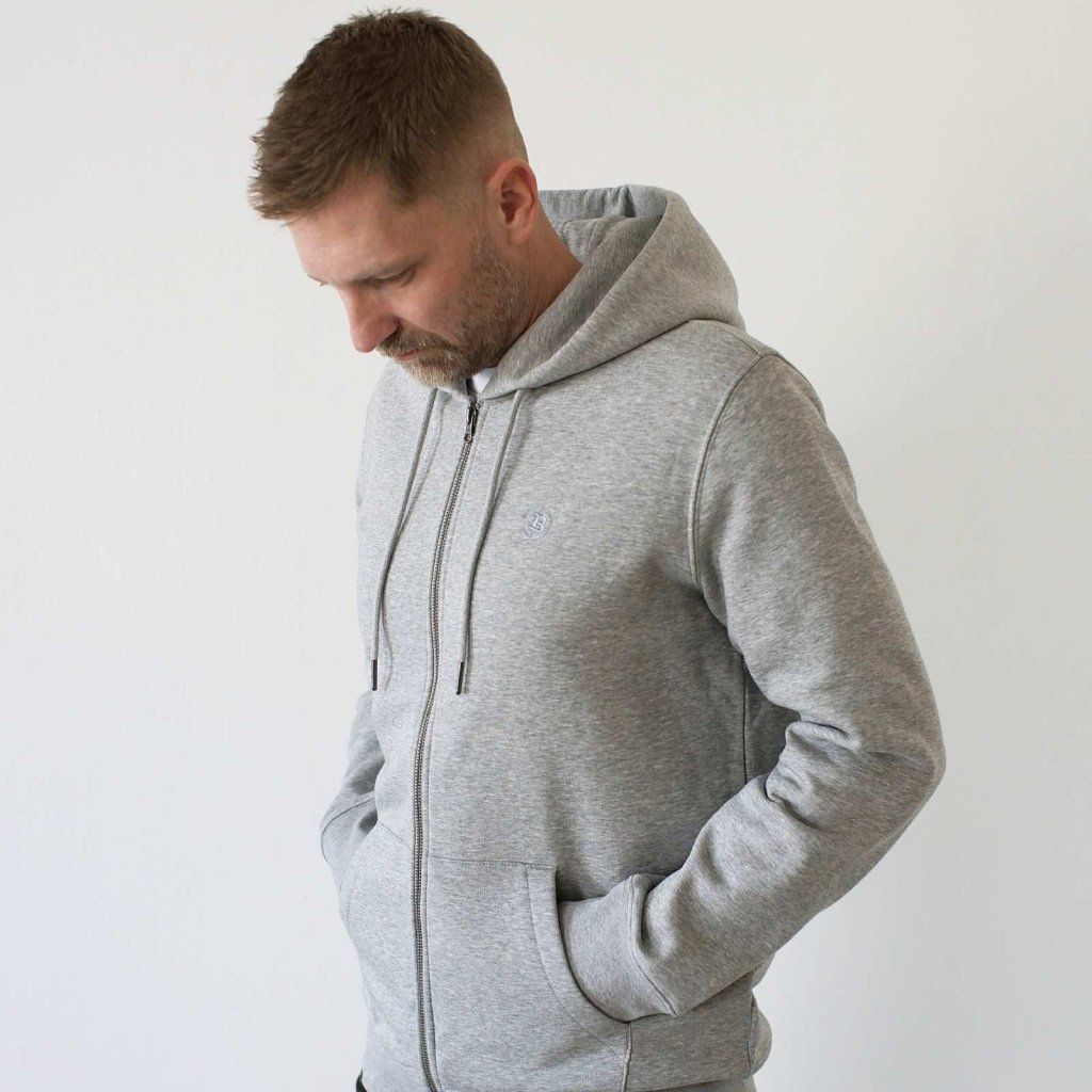 Satoshi Zipper Hoodie - Grau