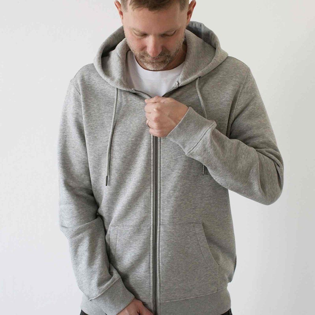 Satoshi Zipper Hoodie - Grau