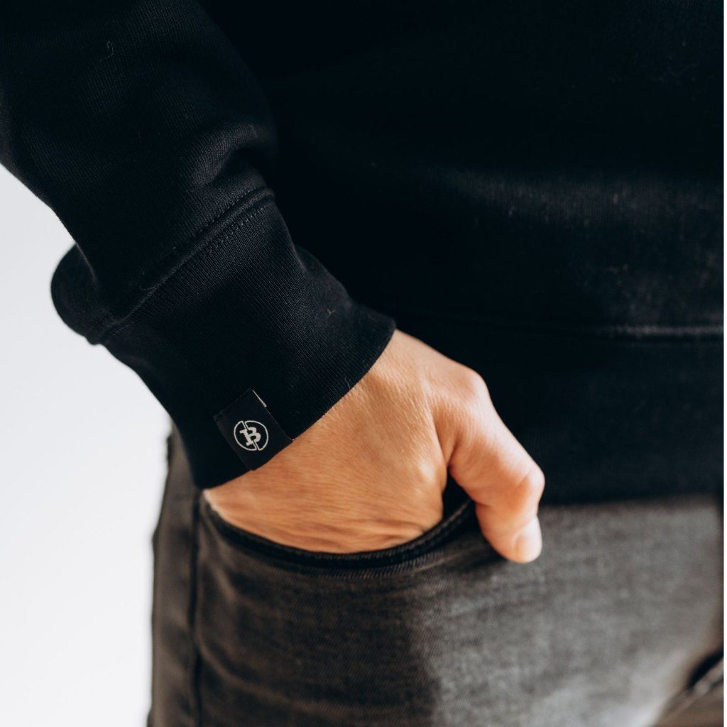 HODLer Minimal Hoodie - Schwarz
