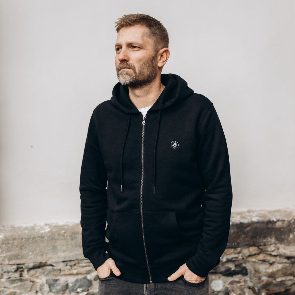 Satoshi Zipper Hoodie - Schwarz