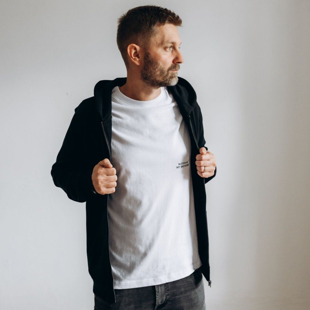 Satoshi Zipper Hoodie - Schwarz