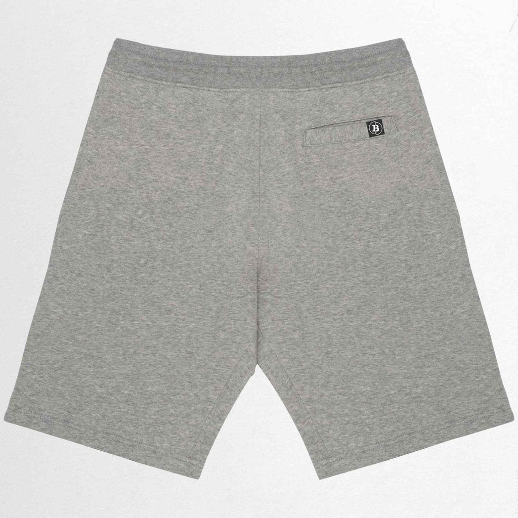 Bitcoin Shorts in Grau von hinten